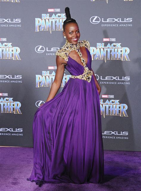 lupita nyong'o purple dress versace|Lupita Nyong'o Wore a Spectacular Warrior.